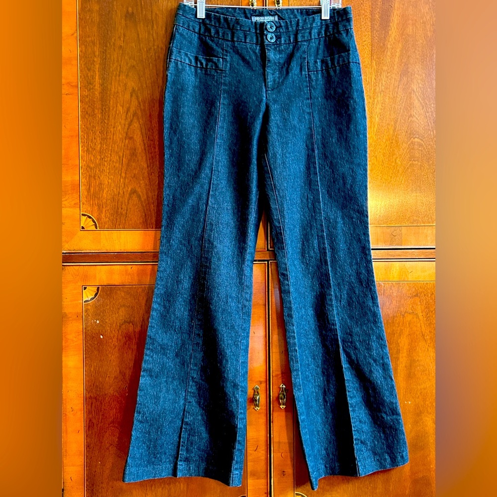 BISOU BISOU s10 dk rinse flare jeans-Look new-31.5”Inseam/10”Rise/11”leg opening
